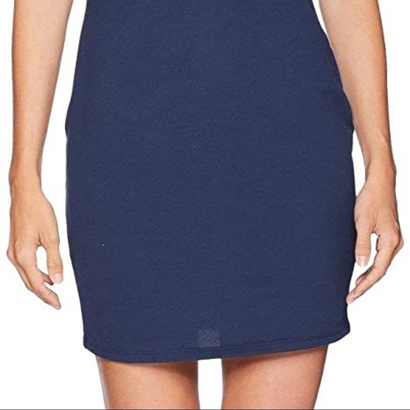 Lacoste Navy Half Sleeve Stretch Pique Polo Dress - Picture 3 of 5